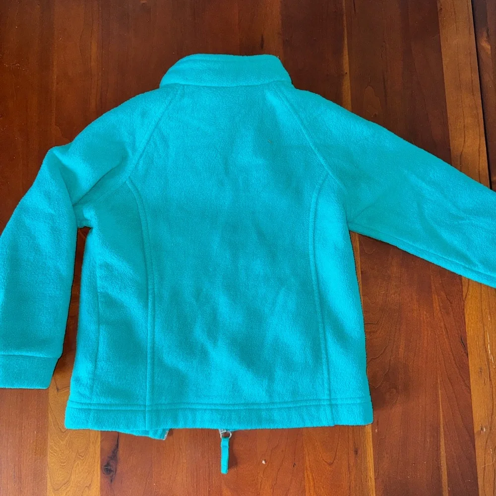 Columbia Teal Zip-Up Fleece Pullover - Picture 3 of 4